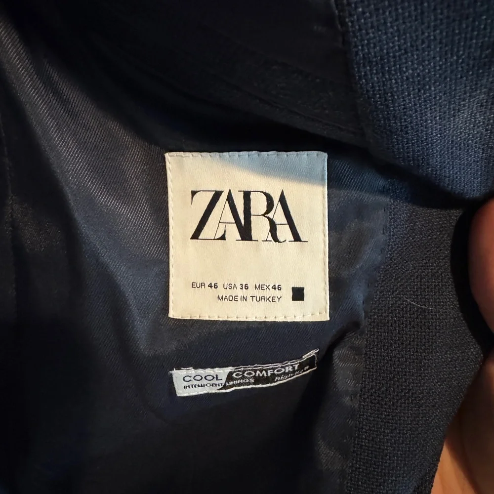Zara Blue Sport Coat Modern Tailored Blazer
